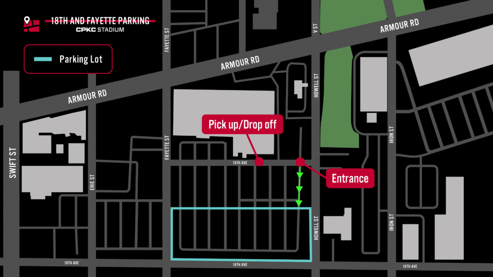 18th Fayette Parking Map