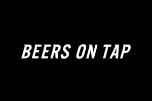 Beers on tap