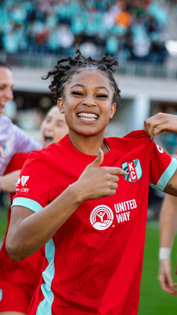 Photo of Croix celebrating a win.