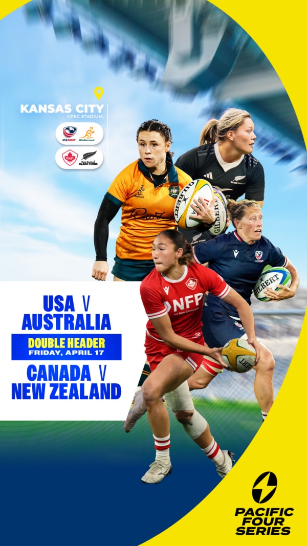 USA V Australia Double header Friday, April 17 Canada v New Zealand Pacific Four Series.
