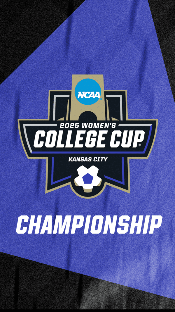 NCAA 2025 Women's College Cup Kansas City Championship graphic.
